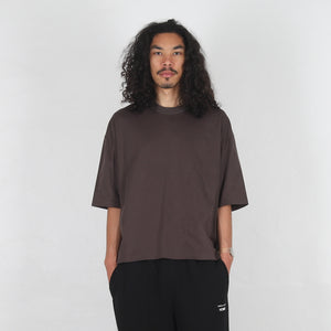 Cotton Jersey Brushed T-Shirt - Mocha