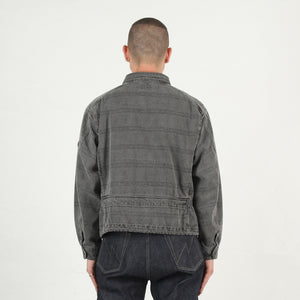 Overdye FK Pattern Button Jacket - Charcoal