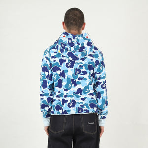 ABC Camo 2nd Shark Zip Hoodie - Blue