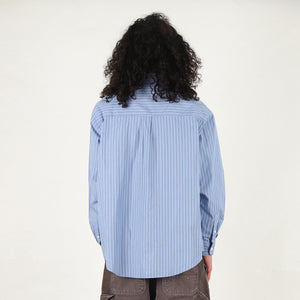 L/S Keene Shirt-Keene Stripe, Curacao