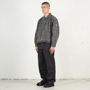 Overdye FK Pattern Button Jacket - Charcoal