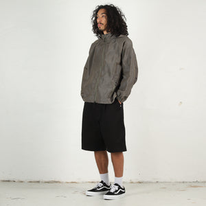 Polyester Ramie Check Jacket - Khaki