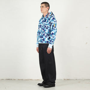 ABC Camo 2nd Shark Zip Hoodie - Blue