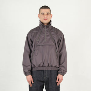 Fleece Back Half Zip - Grey