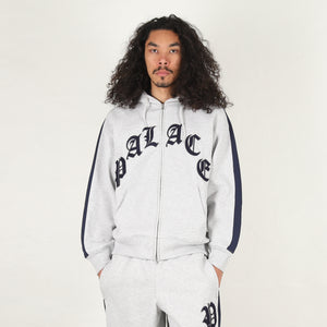 Legacy Zip Hood - Grey Marl