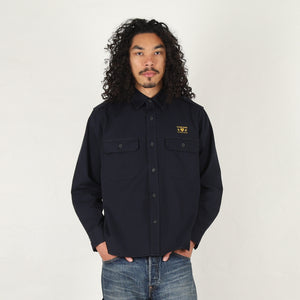 Twill Epaulette Shirt - Navy