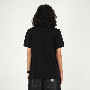 S/S Chase Pique Polo - Black / Gold