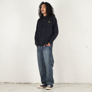 Twill Epaulette Shirt - Navy