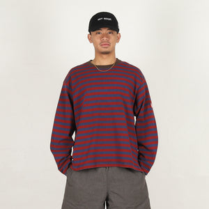 Overdye Stripe L/S - Brown