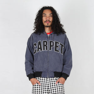Battered Varsity Work Jacket - Black