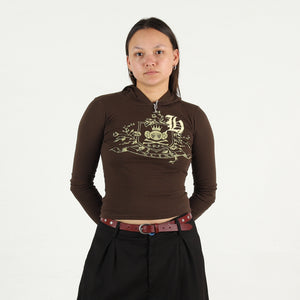 REM Rugby Baby Rib Hoodie - Brown