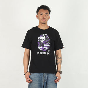 Glitch Woodland Camo Ape T-Shirt - Black