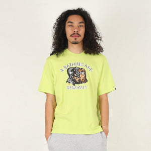 Ape General Drawn Relaxed Fit T-Shirt- Green