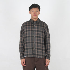 Matthew Plaid Shirt Sd - Brown
