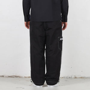 Piping Long Boardies - Black