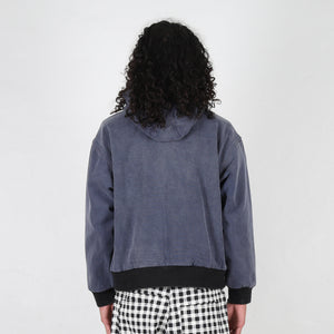 Battered Varsity Work Jacket - Black
