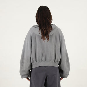 W' Nike NRG Studio Fleece Hood - Cool Grey