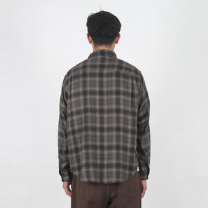 Matthew Plaid Shirt Sd - Brown