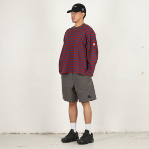 Overdye Stripe L/S - Brown