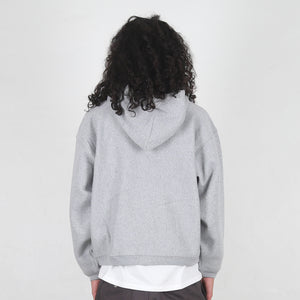 Varsity Zip Hood - Grey Heather
