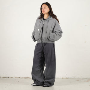 W' Nike NRG Studio Fleece Hood - Cool Grey