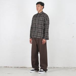 Matthew Plaid Shirt Sd - Brown