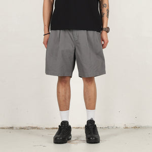 Two Tuck Shorts - Grey