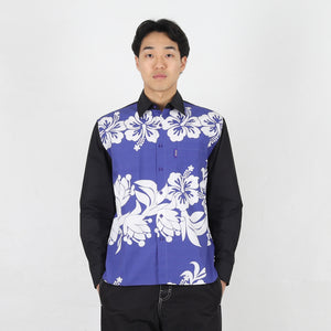 Landon L/S T-Shirt - Blue/White/Black