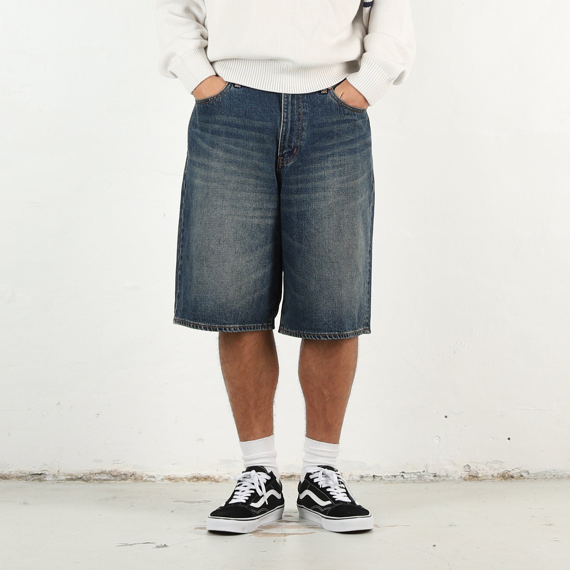Baggy Jean Short - Dark Stone Wash – Supply Store