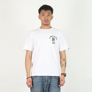 ABC Camo College Ats T-Shirt - White/Green