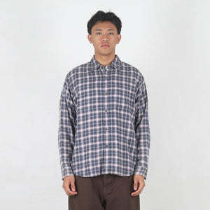Matthew Plaid Shirt - Navy
