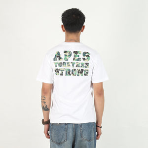 ABC Camo College Ats T-Shirt - White/Green