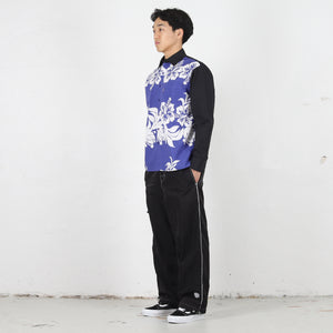 Landon L/S T-Shirt - Blue/White/Black