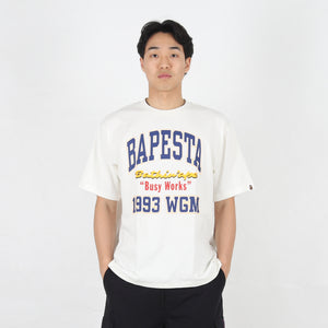 Bape Sta College Relaxed Fit T-Shirt - Ivory