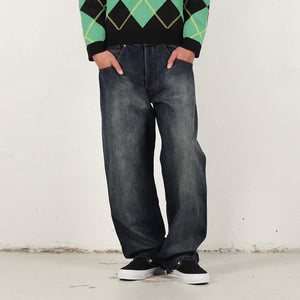 Aged C-Star Jeans - Blue