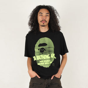Spray Ape Head Relaxed Fit T-Shirt - Black