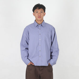 Oxford Ls Shirt - Blue Stripe