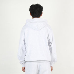 Basic Zip Up Hoodie - Grey