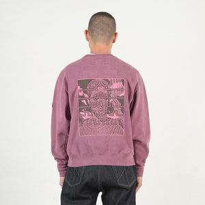 Overdye Paradigm Crewneck - Burgundy