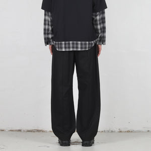 Cotton Twill Brushed Pant - Black