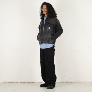 Helston Jacket-Black destroy wash