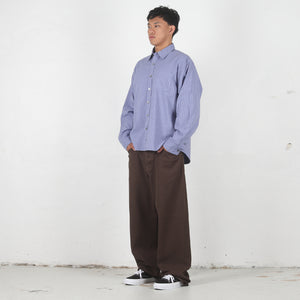 Oxford Ls Shirt - Blue Stripe