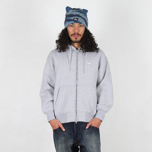 Thermal Bonded Zip Hood Grey Marl