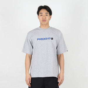 A Bathing Ape Logo Relaxed Fit T-Shirt - Grey