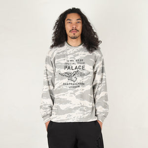Dove Stamp Waffle Longsleeve - Snow Camo