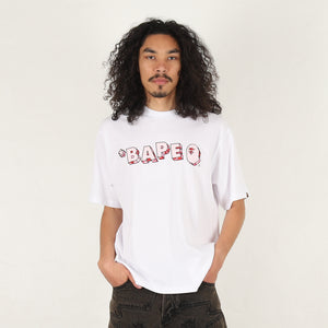 ABC Camo Logo Relaxed Fit T-Shirt - White