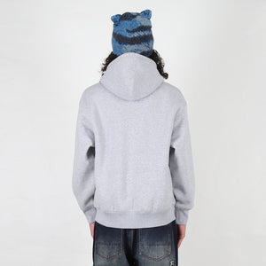 Thermal Bonded Zip Hood Grey Marl