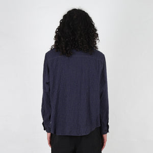 TXT 04 LS CTWO Tweed Shirt - Navy