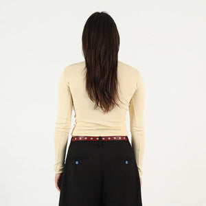 W REM Rugby L/S - Creme
