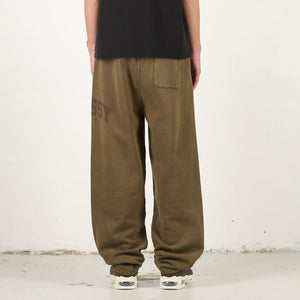Faded Graphic Fleece Pant - Olive